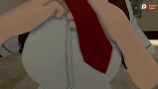 My Hero Academia's Momo and Uraraka get wild in a steamy animation