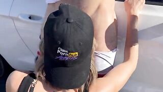 Two guys fucked and spit roasted wife in the Nevada desert