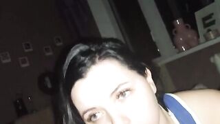 Pervert dude fucked gorgeous brunette in hotel room after a Tinder date
