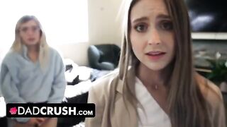 Stepdad punishes his stepdaughters Laney Grey and Minxx Marley for disobedience