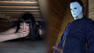 The girl was left alone and she called for a wicked visitor