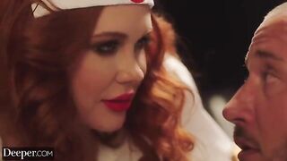 Maitland Ward, a redheaded beauty, nurses her new patient with passion