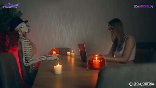 On Halloween, costume party turns into a night of passion in this hot parody