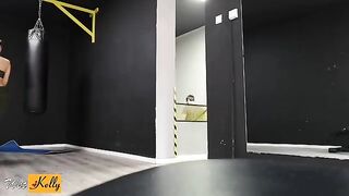 I crushed on my fitness colleague and we fucked in gym restroom