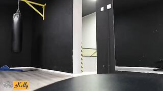 I crushed on my fitness colleague and we fucked in gym restroom