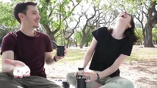 A day at the park turns into a public blowjob adventure