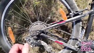 A beautiful girl is having sex with a stranger she met outdoors