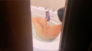 I peeped my sister-in-law in the jacuzzi and we had a hard fuck