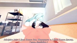 Hentai with a beautiful girl and Faruzan from Genshin Impact in HD