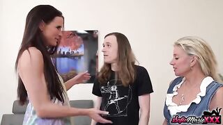 The stepmom swap between Sofie Marie and Payton Hall works like a charm in this steamy scene