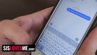 The guy blindfolded his stepsister and fucked her with his friend