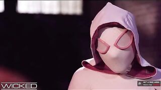Spiderman ate out and fucked Gwen Stacy’s pussy