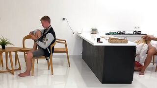 A girl has sex with another guy while her boyfriend watches, showcasing Californiababe’s daring side