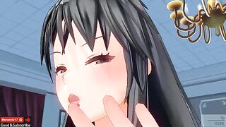 ASMR ear licking action with Japanese hentai voice