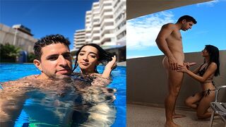 The Argentine slut is caught at the pool and fucked hard in a rough encounter