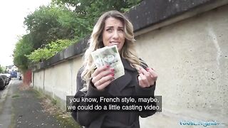 French teacher’s naughty lesson for money with a guy