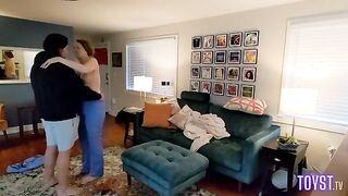 A hot nurse is having sex with her boyfriend when she gets home