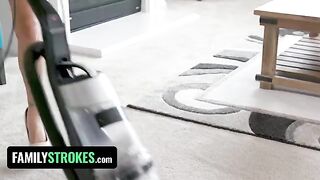 Latina step sis Karmen Santana bounces her big booty and plump pussy on step bro