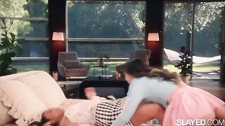 Naughty Lulu teaches her bestie Jennie to relax