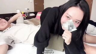 A guy fucks his girl while using a cock ring