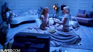 Two voluptuous besties, Skye and Blake, gave in to their sexual desires