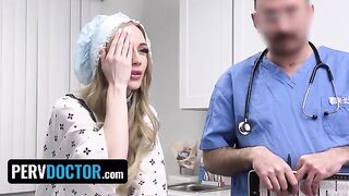 Teenage girl Emma Starletto gets creampied by pervert doctor