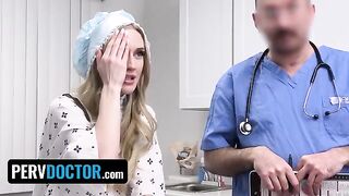 Teenage girl Emma Starletto gets creampied by pervert doctor