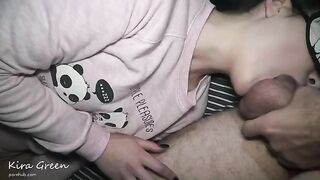 Two guys fucked a girl and covered her with cum twice