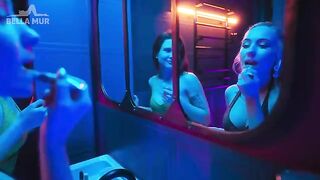 A girl was picked up in the toilet of a night club and got intimate