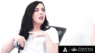 Whitney Wright and her sexy colleague get fucked by their friend