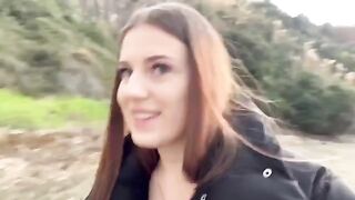 Girl was fucking with a guy on the beach and her friends spotted them