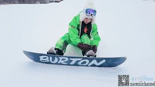 Ski resort creampie with Japanese no modification ethos