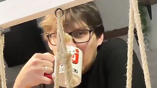 Jenny wanted to have sex, so Jim fucked her ass and cum inside