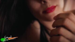 A red lipstick blowjob from a crazy stepmom in POV style
