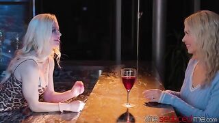 The bartender seduced the girl in a steamy encounter