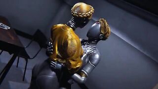 Hearth ballerinas Futanari Atomic, showcasing robots and huge cocks in a steamy scene