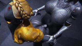 Hearth ballerinas Futanari Atomic, showcasing robots and huge cocks in a steamy scene