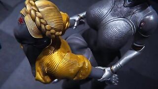 Hearth ballerinas Futanari Atomic, showcasing robots and huge cocks in a steamy scene