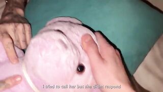 Girl received a new dick as a birthday gift