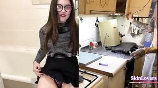 A professor lifted the mood of a student with a hard fuck