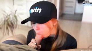 You are the luckiest man, because today you get a blowjob!