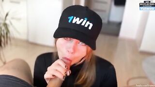 You are the luckiest man, because today you get a blowjob!