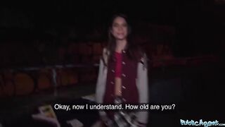 Public Agent: Hot French Model got banged outdoors for cash by a stranger