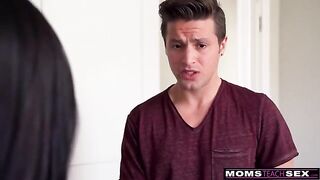 Don't play hard to get, just give it to me! Keira Croft demands her stepson's cock