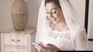 A bride joins her cheating wife and a naughty friend for a passionate threesome