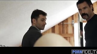 Babe Lily Love fucked by two cocks in an intense threesome scene