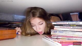 A stepbrother is bored and playing with his stepsister in a steamy roleplay scene
