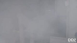 Firefighters fuck busty tattooed slut Monika Fox hard