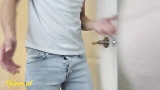 A stepmom was being spied on, then she got fucked