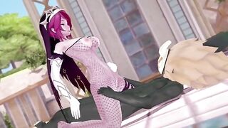 Rosaria’s Hillachurl fuck in Genshin Impact anime style